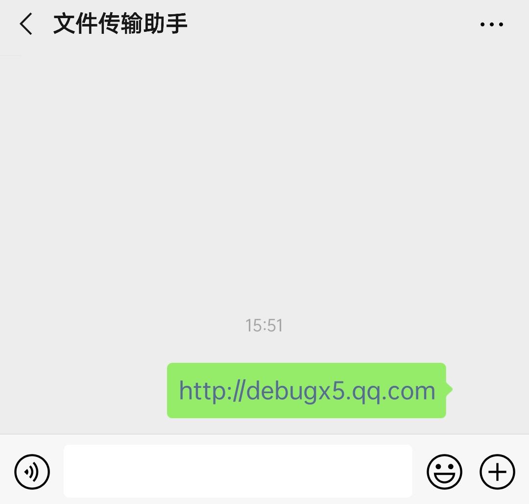 打开 debugx5 网址